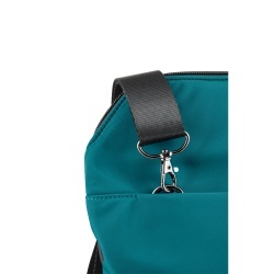 ROVER BACKPACK II. Rucsac din material textil și PU - Albastru petrol - Img 5