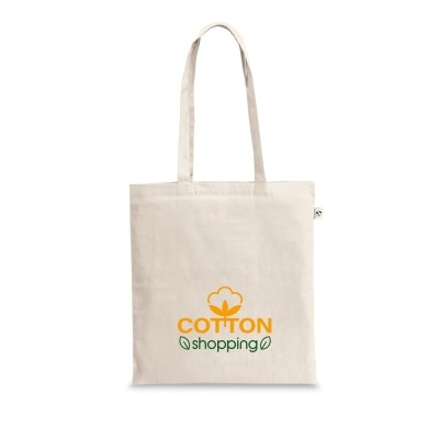 SALZBURG. Sacoșă 100% bumbac organic (180 g/m²) - Natural deschis - Personalizat