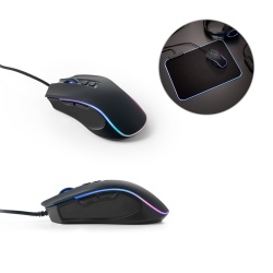 THORNE MOUSE RGB. Mouse de gaming cu cablu de 1.5 m și lumini LED RGB din ABS - Negru - Img 6