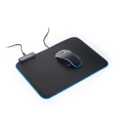 THORNE MOUSEPAD RGB. Mouse de gaming mat cu lumini LED RGB din poliester - Negru - Img 5