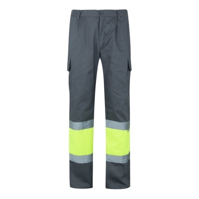 VL ATHENA. Pantaloni din twill în două tonuri (210g/m²), căptușiți, cu mai multe buzunare, din bumbac (20%) și poliester (80%) - Img 4