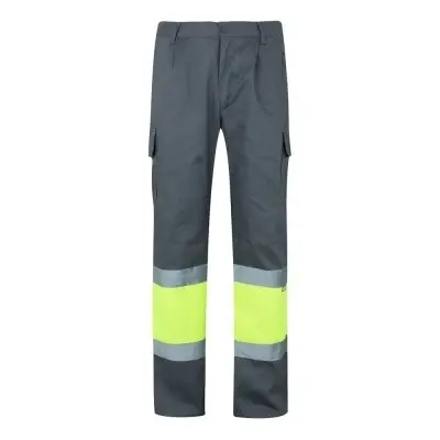 VL ATHENA. Pantaloni din twill în două tonuri (210g/m²), căptușiți, cu mai multe buzunare, din bumbac (20%) și poliester (80%) - Img 4