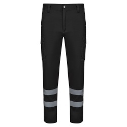 VL DIONYSUS. Pantaloni extensibili cu mai multe buzunare (240g/m²), din bumbac (46%), EME (38%) și poliester (16%) - Img 2