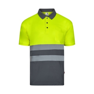 VL FORTUNA. Tricou polo Bird-eye (140g/m²) cu mâneci scurte, din poliester (100%) - Img 2