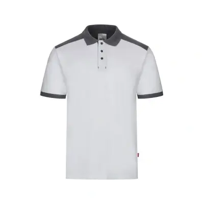 VL VELES. Cămașă polo piqué stretch bicolor (200 g/m²), cu mâneci scurte, din poliester (96%) și elastan (4%) - Img 3