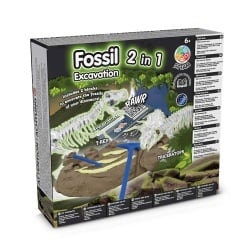 2 in 1 Fossil Excavation Kit I. Joc educațional pentru copii - Img 6