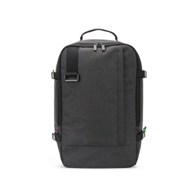 CIES. Rucsac dezvoltat pentru a îndeplini dimensiunile cerute de companiile aeriene din poliester reciclat 600D de înaltă densitate - Gri inchis - 20 L - Img 5