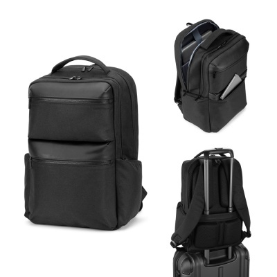 COPENHAGEN. Rucsac din twill reciclat hidrofug cu două buzunare frontale mari, 17.3" - Img 5