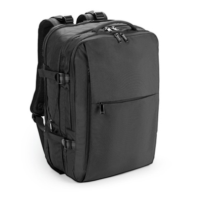 DALLAS. Rucsac de călătorie din poliester 600D reciclat de înaltă densitate pentru laptop de 17.3” - Negru - 29 L