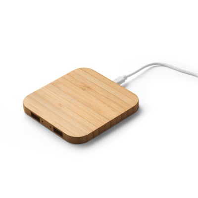 DALTON. Încărcător wireless super rapid 15W din bambus - Natural - Img 2