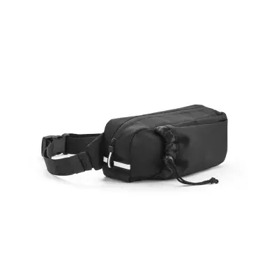DELFOS POUCH. Geantă de talie 300D cu poliester reciclat și 600D cupoliester reciclat cu elemente reflectorizante