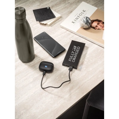 DOROTHY 10. Power bank 10'000 mAh din aluminiu reciclat (100% rAL) - Negru - Img 2
