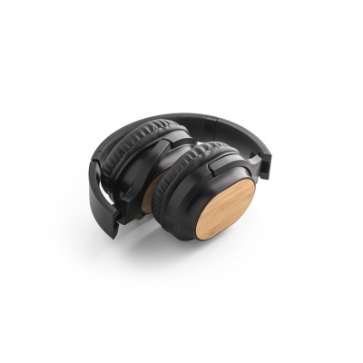 GOULD. Căști wireless pliabile cu 5h de autonomie în bambus și ABS - Negru - Img 4