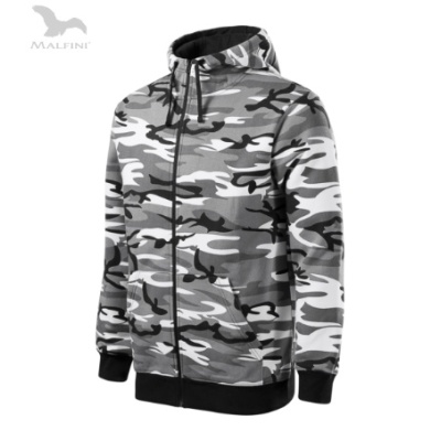Hanorac pentru bărbaţi Camo Zipper