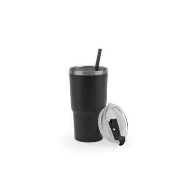 JOYNER M. Pahar de călătorie compact din oțel inoxidabil (91% reciclat) cu perete dublu izolat în vid și finisaj mat 600 ml - Img 2