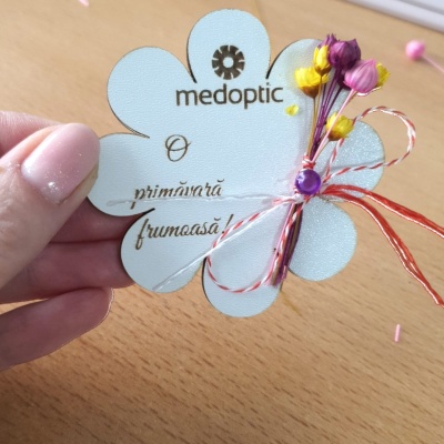 Mărtisoare decorate cu flori uscate cu logo - Img 4