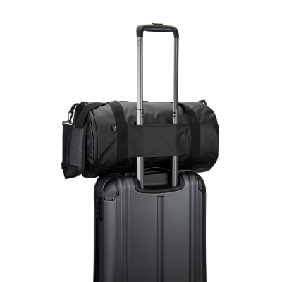 OSASCO SPORT. Geantă sport cilindrică din poliester reciclat 600D de înaltă densitate cu compartiment lateral pentru pantofi - Img 5