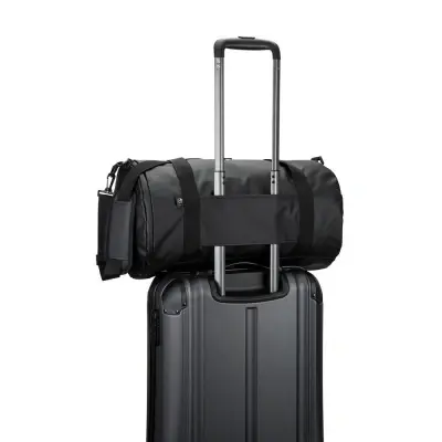 OSASCO SPORT. Geantă sport cilindrică din poliester reciclat 600D de înaltă densitate cu compartiment lateral pentru pantofi - Img 5