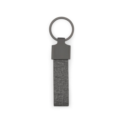 RAVEN. Breloc de formă dreptunghiulară realizat din metal și pet reciclat (30% reciclat) - Gri inchis