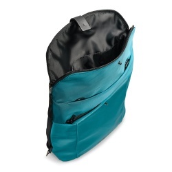 ROVER BACKPACK II. Rucsac din material textil și PU - Albastru petrol - Img 6