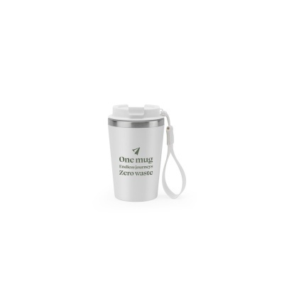 SPITZ. Cana de călătorie din oțel inoxidabil (90% reciclat) cu perete exterior din PP și finisaj mat 460 mL - Img 2