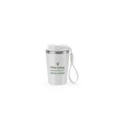 SPITZ. Cana de călătorie din oțel inoxidabil (90% reciclat) cu perete exterior din PP și finisaj mat 460 mL - Img 2