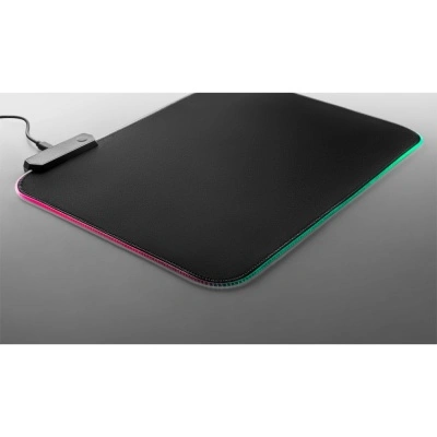 THORNE MOUSEPAD RGB. Mouse de gaming mat cu lumini LED RGB din poliester - Negru - Img 3