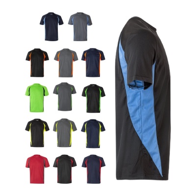 Tricou tehnic bicolor bird-eye 160g din poliester Vl SLAYER Personalizat - Img 4
