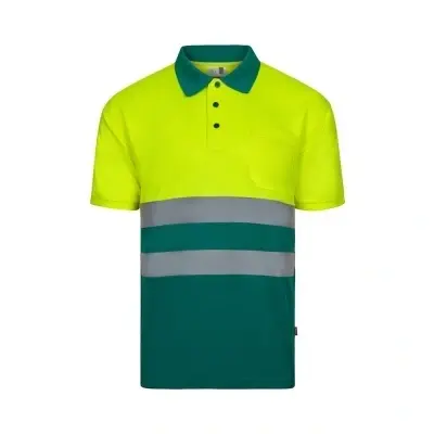 VL FORTUNA. Tricou polo Bird-eye (140g/m²) cu mâneci scurte, din poliester (100%) - Img 3