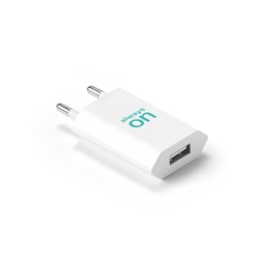 WOESE. Adaptor de alimentare USB-A 5W din ABS 100% reciclat (100% rABS) - Alb - Img 1