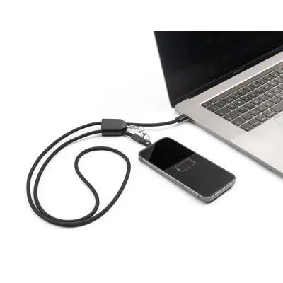 ZEWAIL. Cordon cu suport pentru smartphone inclus, cablu USB-C și diverse adaptoare din ABS reciclat și TPE reciclat - Img 3