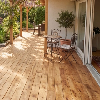 Deck Stejar Rustic KD 140/23mm profil drept - Img 2