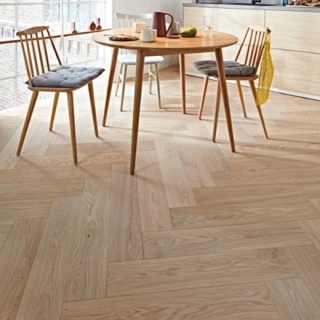 Parchet Herringbone Boen stejar Adagio 138/14mm white