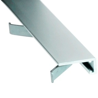 Profil ALU Mini-L 16x5 mm argintiu, mini plinta