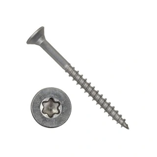 Surub Inox A2 50x4.0mm T-20 200buc. (surub montaj fatada lemn)