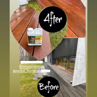 Woodwash 1L -solutie curatare lemn exterior.