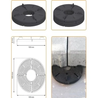 Pad Suport terasa dale 8mm cauciuc instalare
