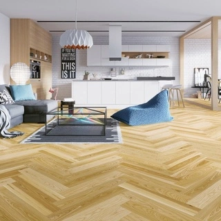 Parchet Herringbone Ash Patras 130/14mm lac