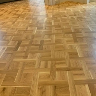 Parchet stejar stratificat Basket Weave ulei natur