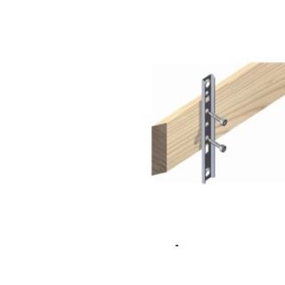 Clema S metal 115x22mm fixare fatada lemn 68mm