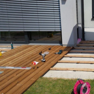 decking terasa din lemn pin termo iasi