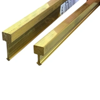 Profil trecere T 5mm din alama naturala 10-14mm
