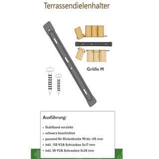 Set 50 cleme K otel fixare deck latime 90-145mm 2