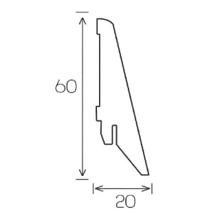 schita plinta 60x20mm
