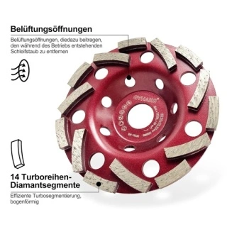 Disc diamant  GVH 125mm slefuire 