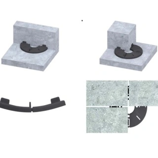 Pad Suport terasa exterioara in dale 8mm cauciuc