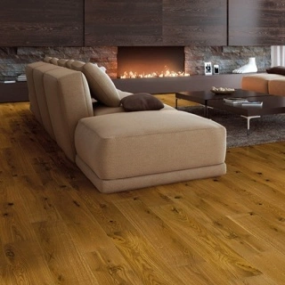 Parchet stejar Golden Spike 1100 x 180/14mm lac mat