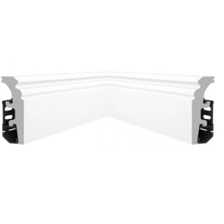 imbinare plinta polimer alba 80mm