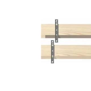 Clema S metal 115x22mm fixare fatada lemn 68mm instalare