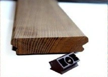 Deck Frasin Termotratat 100mm Neted, Profil Conector - Img 2